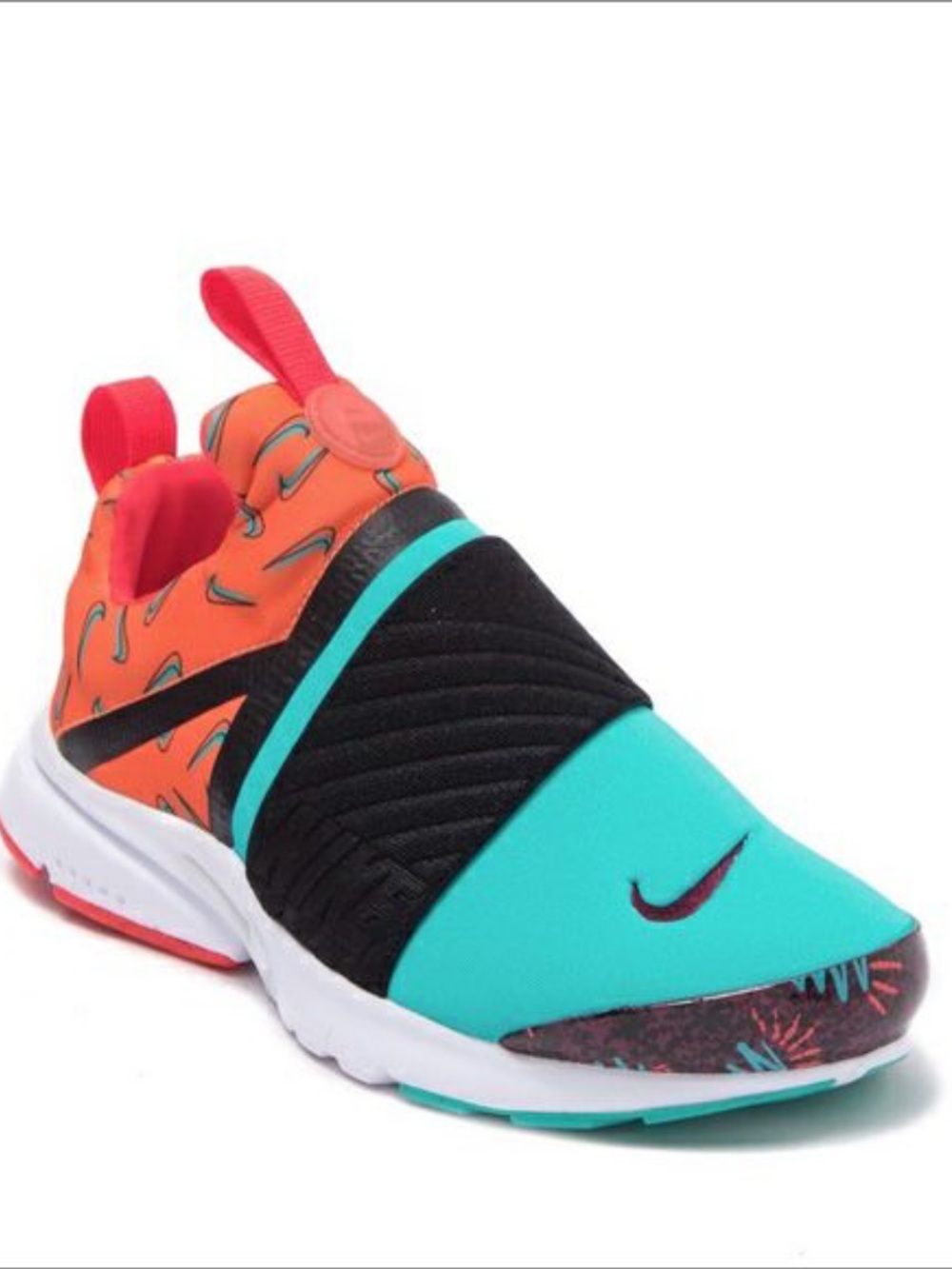 Nike Presto Extreme Air Sneakers teal/orange/jade Size 7Y/8.5 Women’s Preowned